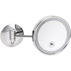 Pakabinamas kosmetinis veidrodis Bemeta,  Ø200 mm su LED apsšvietimu