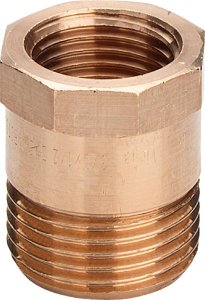 Nipelis pereinamas 1"x3/4" bronza