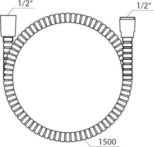 Dušo žarna Ravak 912.00, 150 cm 