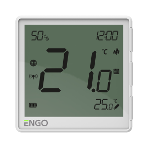 ENGO EONE-BATW termostatas belaidis, virštinkinis su drėgmės jutikliu