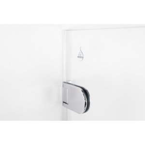 Vonios sienelė Brasta Glass MEDA 799-802x1500 pilkas stiklas
