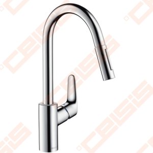Plautuvės maišytuvas HANSGROHE Focus su ištraukiama galva