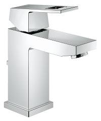 Praustuvo maišytuvas GROHE Eurocube, taupantis vandenį, su dugno vožtuvu, chromo spalvos 