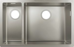 Nerūdijančio plieno plautuvė Hansgrohe S719-U655, montuojama iš apačios, 180/450 mm