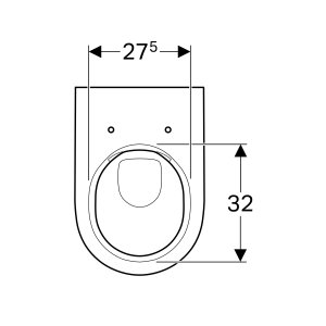 Pakabinamas unitazas Geberit Acanto, Rimfree