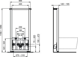 Rėmas bidė Ideal Standard ProSys