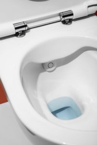Pakabinamas unitazas Laufen CLEANET NAVIA, Rimless, su higieninio dušo funkcija, su lėtai užsidarančiu dangčiu, spalva - balta LCC (LAUFEN Clean Coat)