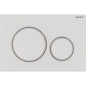 Vandens nuleidimo mygtukas Geberit Sigma20 Round, matinis baltas