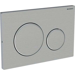 Vandens nuleidimo mygtukas Geberit Sigma20 Round, nerūdijantis plienas, antivandalinis