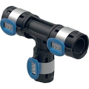 Trišakis redukcinis PPSU d50mm, d1=40mm,d2=40mm, Geberit Flowfit