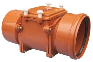 Atbulinis vožtuvas, mechaninis , su viena nerūdijančio plieno užsklanda , su pravalymo dangteliu DN200