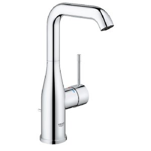 Praustuvo maišytuvas GROHE Essence New L dydis, su dugno vožtuvu, chromo spalva 