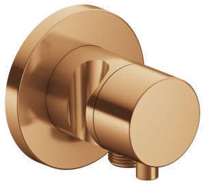 Dekoratyvinė dalis IXMO 2 padėčių diverterio, stop, laikiklis, pajungimas, brushed bronze