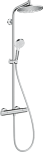 Termostatinė dušo sistema HANSGROHE Crometta S 240, 1 srovės, EcoSmart, spalva - chromo (chrome)