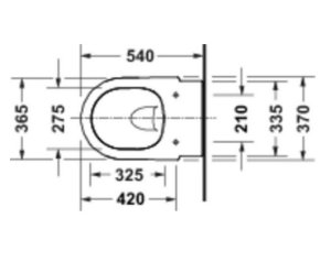 Pakabinamas unitazo puodas Duravit Balcoon Rimless White High Gloss, bakelis į komplektą neįeina
