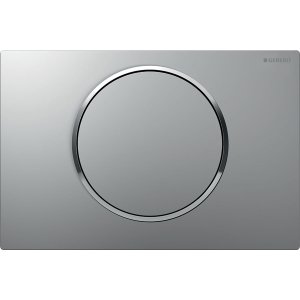 Vandens nuleidimo mygtukas Geberit Sigma10 Round, matinis chromas/chromas