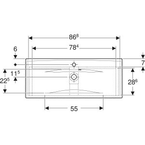 Spintelė Ifö Sense su praustuvu 90 cm., balta 
