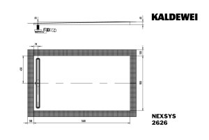 Dušo padėklas Nexys 2626 90x160, secure plus 