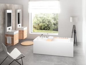 Vonia PAA INFINITY 1800X800, 300 l su "click-clack" sifonu