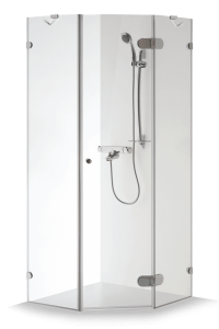 Dušo kabina Brasta Glass NIDA 883-888x883-888x2000 pilkas stiklas