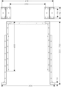 Plokštelė S-box montavimui Axor