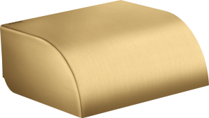 Tualetinio popieriaus laikiklis AXOR Universal Circular su dangteliu, šlifuoto aukso spalva (Brushed Gold Optic)