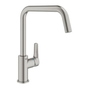 Plautuvės maišytuvas GROHE Eurosmart U formos, nerūdijančio plieno spalvos 