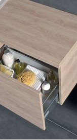 Spintelė praustuvui Jika CUBITO 450 mm, praustuvui 811422, 1 stalčius, spalva - balta blizgi