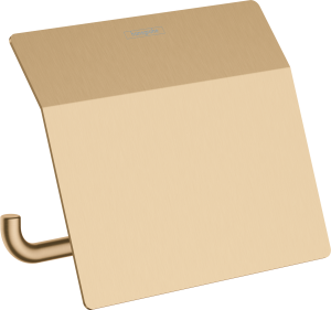 Tualetinio popieriaus laikiklis Hansgrohe AddStoris su dangteliu, šlifuotos bronzos spalva (Brushed Bronze)