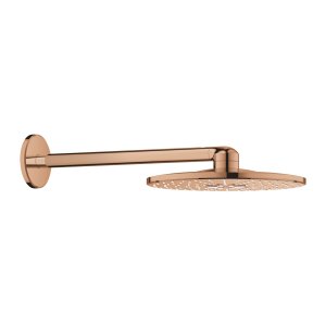 Dušo galva GROHE Rainshower SmartActive 310 su 430 mm alkūne iš sienos, 2 srovės, rausvo aukso spalvos (Warm Sunset)