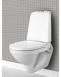 WC pakabinamas Nautic Hygienic-Flush su bakeliu 2/4l C+