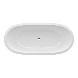 Vonia Alessi One, matmenys: 1780x820x460mm, įleidžiama, su rėmu, iš kompozicinės medžiagos 'Sentec', su centriniu nuotaku