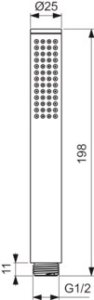 Rankinio dušo galvutė Ideal Standard, metalinė, spalva Magnetic Grey