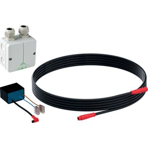 Maitinimo transformatorius Geberit Duofresh kvapų ištraukimo priedo,  maitinimas iš tinklo 230 V/12V/50 Hz, su 1,8 m. maitinimo laidu ir montavimo dėžute