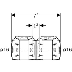 Mova PPSU d16mm, Geberit Flowfit