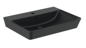Praustuvas Ideal Standard Connect Air Cube, matmeny: 600x460x160mm, juodas matinis