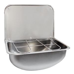 Nerūdijančio plieno plautuvė FRANKE WB440COP 440x340 mm pakabinama, su grotelėmis ir sieniele