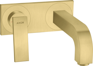 Praustuvo maišytuvas AXOR Citterio 220 mm, iš sienos, šlifuoto žalvario spalvos (Brushed Brass)