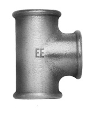 Ketinis cinkuotas trišakis EE 130 Dn1.1/2" x 1" x 1.1/2"