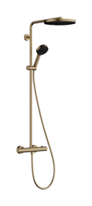 Termostatinė dušo sistema HANSGROHE Pulsify S Puro 260, 1 srovės, spalva - šlifuotos bronzos (brushed bronze)