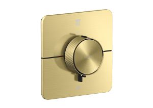 Dekoratyvinė dalis AXOR ShowerSelect ID potinkiniam termostatiniam maišytuvui, 2 funkcijų, šlifuoto žalvario spalvos (Brushed Brass)