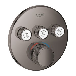 Dalis dekoratyvinė potinkinio dušo/vonios termostatinio maišytuvo Grohe GRT SmartControl 3 funkcijų grafito spalva (Hard graphite)  