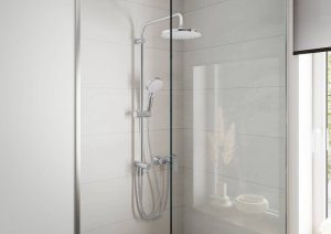 Dušo sistema HANSGROHE Vernis Blend 200 Reno, 1 srovės, spalva - chromo (chrome)