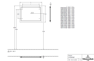 Veidrodis Finion 1600x750x45 LED