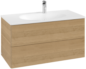 Apatinė spintelė VILLEROY&BOCH Antao 988x496, medaus ąžuolo spalva (honey oak) 