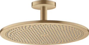 Dušo galva su laikikliu iš lubų AXOR ShowerSolutions, 350 1jet, šlifuotos bronzos spalvos (Brushed Bronze)