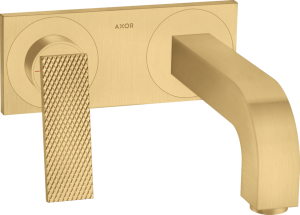 Praustuvo maišytuvas AXOR Citterio 220 mm, iš sienos, šlifuoto aukso spalvos (Brushed Gold Optic)