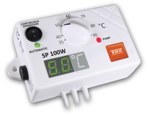 Elektroninis siurblio valdiklis. Gali būti naudojamas prie dujinių arba kieto kuro katilų