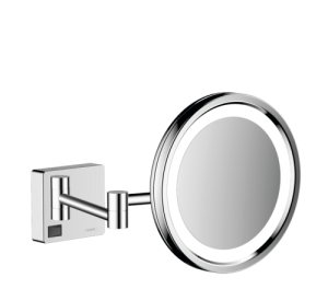 Kosmetinis veidrodis Hansgrohe AddStoris su LED apšvietimu, chromo spalva