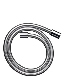 Dušo žarna AXOR ShowerSolutions, 1,25 m, metalo efektas, cilindrinės jungtys, chromo spalvos